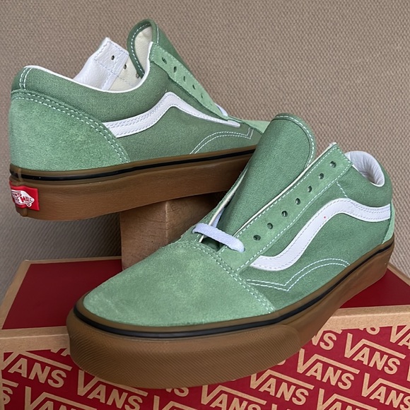 Vans Old Skool Gum Basil / True White MEN`S - Picture 9 of 16